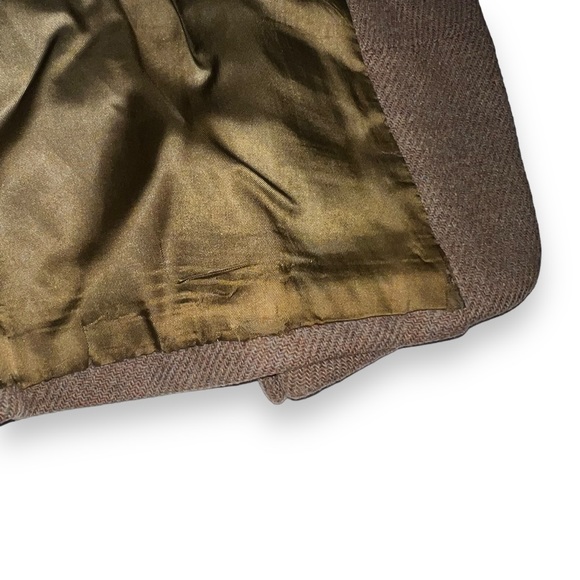 Vintage Independent Harris Tweed Producers Mens Blazer Sports Coat Jacket Brown - Picture 11 of 11